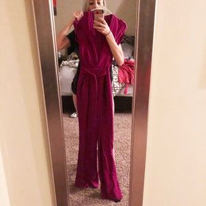 Fuchsia Diane Von Furstenberg jumpsuit